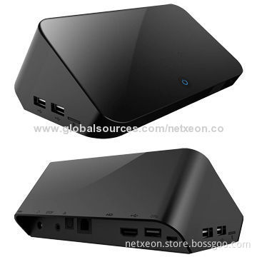 1,080P Supported RK3188 Quad-core Smart Google's Android TV Box with HQ Mic and 5G Wi-Fi